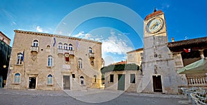 Trogir city hall square, UNESCO site