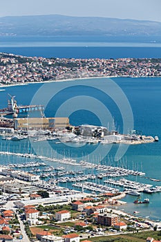 Trogir, Croatia. Sailboat port in Trogir