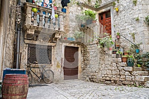 Trogir before the storm, Croatia photo