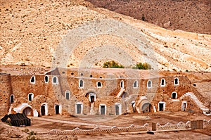 Troglodyte cave dwellings