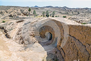 Troglodyte house in the village of Matmata Tunisia