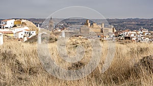 View of the city of Guadix from a viewpoint, Granada, Spain photo