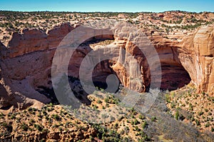 Troglodytic houses in the Caves of Navajo National Monument