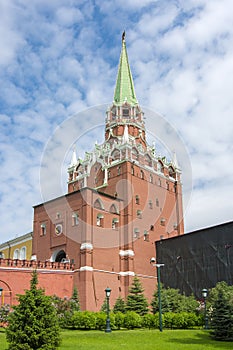 Troitskaya Trinity Tower of Moscow Kremlin, Russia