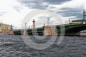 Troitskiy bridge - one of the bridges of St. Petersburg