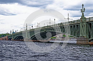 Troitskiy bridge - one of the bridges of St. Petersburg