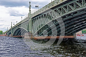 Troitskiy bridge - one of the bridges of St. Petersburg