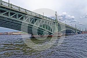 Troitskiy bridge - one of the bridges of St. Petersburg