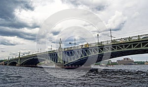 Troitskiy bridge - one of the bridges of St. Petersburg