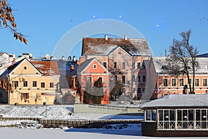 Troitskoye suburb in winter