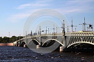 Troitsky Bridge in Saint Petersburg