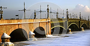 Troitsky bridge in Saint-Petersburg, Russia