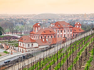 Troja Chateau and wineyard in Prague