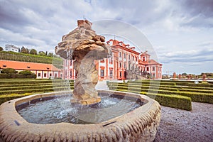 Troja Palace and Garden in Summer in Prague, Czech Republic