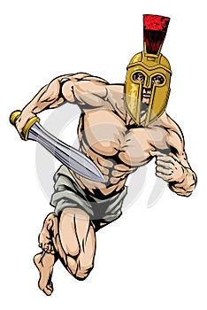 Trojan helmet warrior