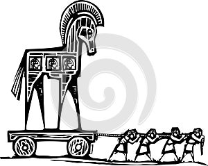 Trojan Horse Dragged photo