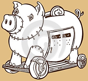 Trojan Horse Piggy Bank