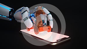 Trojan Horse Robot Hand Smartphone