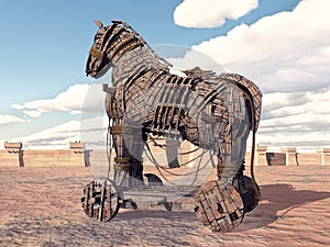 Trojan Horse at Troy photo