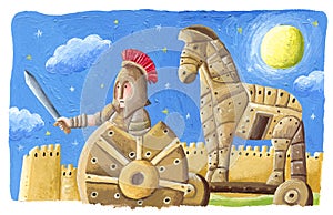 The Trojan Horse - Trojan war, Greek mythology photo