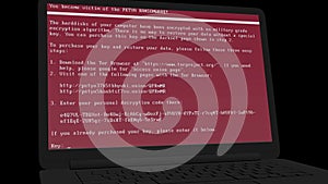 Trojan Ransom Petya-Laptop Rotation