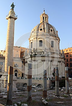 Trojan's Column and Church