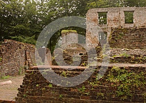 Trojborg castle ruin near Tonder, Denmark