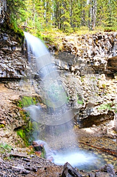 Troll Falls in the Kananaskis Country of Alberta, Canada