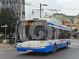 Trolley bus in Gdynia, Poland