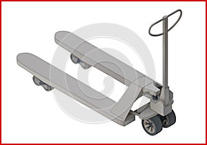 Trolley platform flat 3d