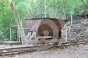 Trolley used in the construction of railways World War II