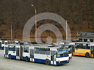 Trolleybus depot photo
