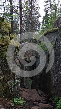 Trollporten in Skuleskogen National park in Sweden