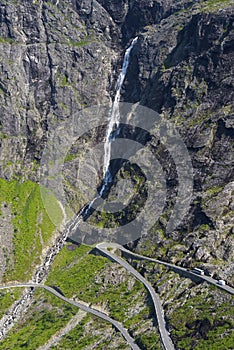 Trollstigen Falls in Norway