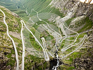 Trollstigen mountain road in Norway