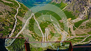 Trollstigen mountain road in Norway