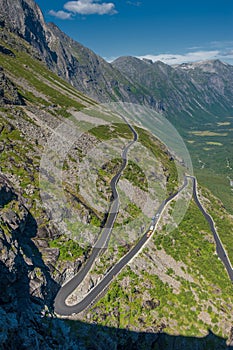 Trollstigen, mountain road in Norway