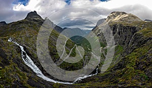 Trollstigen Road 63 Trolls Ladder Stigfossen Waterfall