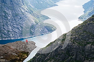 Trolltunga Hike over Ringedalsvatnet Lake