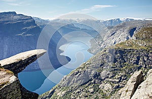 Trolltunga rock in norway