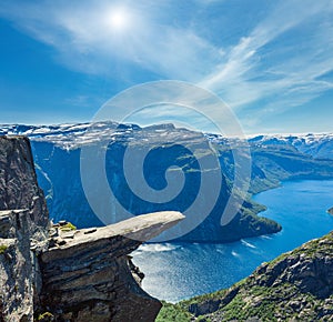 Trolltunga summer view, Norway