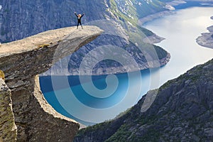 Trolltunga tourist, Norway