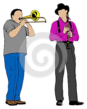 Trombone and clarinet