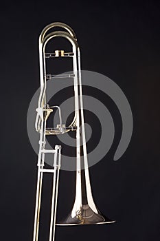 Trombone Isolated on Black