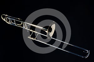 Trombone Isolated On Black