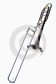 Trombone Isolated On White