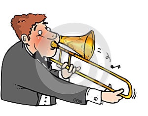 Trombone man