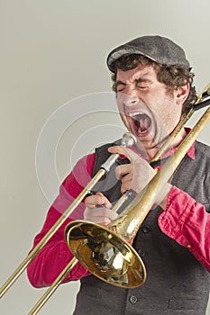 Trombone Musician Yelling