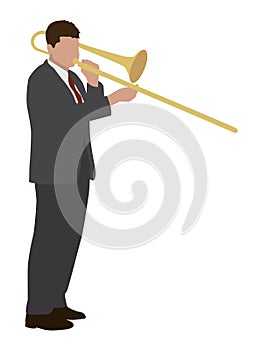 Trombone player