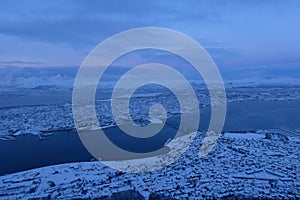 Tromso from the top of cable car